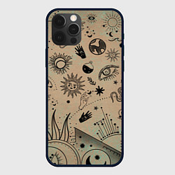 Чехол для iPhone 12 Pro Max Эзотерика, цвет: 3D-черный