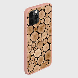 Чехол для iPhone 12 Pro Max Спил дерева, цвет: 3D-светло-розовый — фото 2