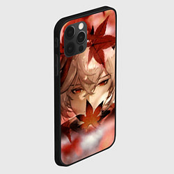 Чехол для iPhone 12 Pro Max Кадзуха и кленовые листья, цвет: 3D-черный — фото 2