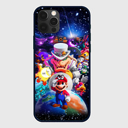 Чехол для iPhone 12 Pro Max Super Mario Odyssey Space Video game, цвет: 3D-черный