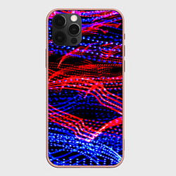 Чехол для iPhone 12 Pro Max Neon vanguard pattern 2022, цвет: 3D-светло-розовый