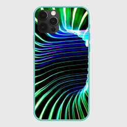 Чехол для iPhone 12 Pro Max Portal Fashion pattern Neon, цвет: 3D-мятный