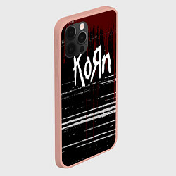 Чехол для iPhone 12 Pro Max KoЯn Корн потеки, цвет: 3D-светло-розовый — фото 2