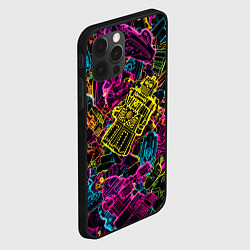 Чехол для iPhone 12 Pro Max Cyber space pattern Fashion 3022, цвет: 3D-черный — фото 2