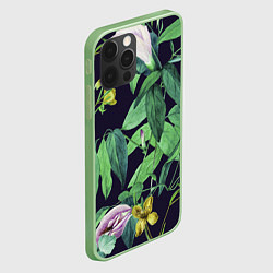 Чехол для iPhone 12 Pro Max Цветы Ботанические, цвет: 3D-салатовый — фото 2