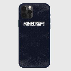 Чехол для iPhone 12 Pro Max Майнкрафт MineCraft текстура, цвет: 3D-черный