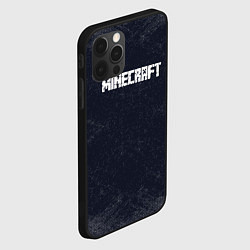 Чехол для iPhone 12 Pro Max Майнкрафт MineCraft текстура, цвет: 3D-черный — фото 2