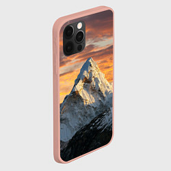 Чехол для iPhone 12 Pro Max Та самая Джомолунгма Сагарматха Everest, цвет: 3D-светло-розовый — фото 2