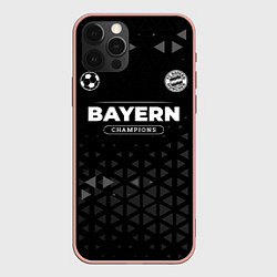 Чехол для iPhone 12 Pro Max Bayern Форма Чемпионов, цвет: 3D-светло-розовый