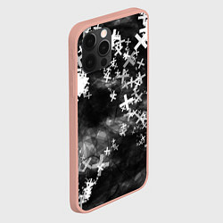 Чехол для iPhone 12 Pro Max Сердца в крестах Коллекция Get inspired! Z-b-heart, цвет: 3D-светло-розовый — фото 2