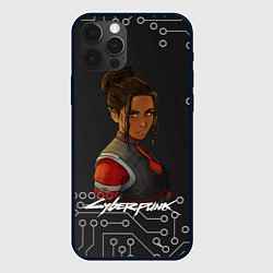 Чехол для iPhone 12 Pro Max Панам арт Cyberpunk 2077, цвет: 3D-черный