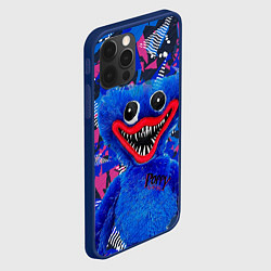 Чехол для iPhone 12 Pro Max Poppy на абстрактном фоне, цвет: 3D-тёмно-синий — фото 2