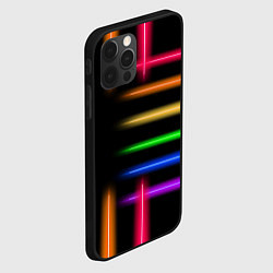 Чехол для iPhone 12 Pro Max Неоновое свечение Minimalism Neon, цвет: 3D-черный — фото 2