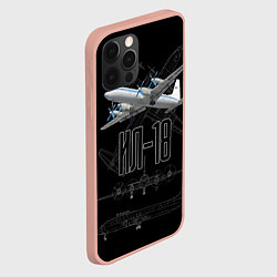 Чехол для iPhone 12 Pro Max Самолет Ил-18, цвет: 3D-светло-розовый — фото 2