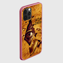 Чехол для iPhone 12 Pro Max Джиперс Криперс выглядывает из под кожи, цвет: 3D-малиновый — фото 2