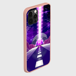 Чехол для iPhone 12 Pro Max Vaporwave Neon Space, цвет: 3D-светло-розовый — фото 2