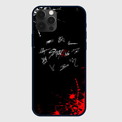 Чехол для iPhone 12 Pro Max Stray kids Автографы, цвет: 3D-черный