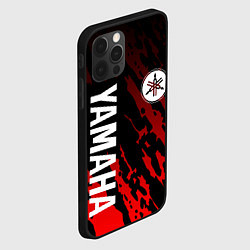 Чехол для iPhone 12 Pro Max Yamaha - Красные пятна, цвет: 3D-черный — фото 2