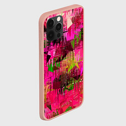 Чехол для iPhone 12 Pro Max ЦВЕТОВАЯ АБСТРАКЦИЯ COLOR ABSTRACTION, цвет: 3D-светло-розовый — фото 2