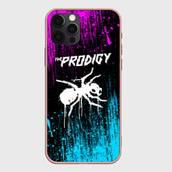 Чехол для iPhone 12 Pro Max The prodigy neon, цвет: 3D-светло-розовый