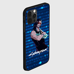 Чехол для iPhone 12 Pro Max Johnny Джонни Cyberpunk2077, цвет: 3D-черный — фото 2