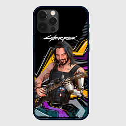 Чехол для iPhone 12 Pro Max Johnny гитарист cyberpunk2077, цвет: 3D-черный