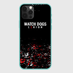 Чехол для iPhone 12 Pro Max Watch Dogs 2 Брызги красок, цвет: 3D-мятный