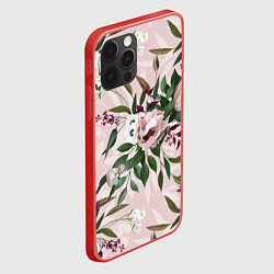 Чехол для iPhone 12 Pro Max Цветы Букет Из Протей, цвет: 3D-красный — фото 2