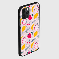 Чехол для iPhone 12 Pro Max Fruit Pattern, цвет: 3D-черный — фото 2