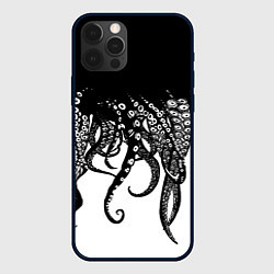 Чехол для iPhone 12 Pro Max В щупальцах осьминога, цвет: 3D-черный
