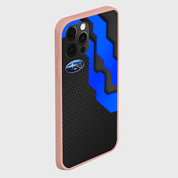 Чехол для iPhone 12 Pro Max SUBARU - СУБАРУ ТЕХНОЛОГИЧЕСКАЯ БРОНЯ, цвет: 3D-светло-розовый — фото 2