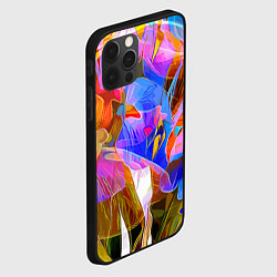 Чехол для iPhone 12 Pro Max Красочный цветочный паттерн Лето Colorful floral p, цвет: 3D-черный — фото 2