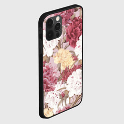 Чехол для iPhone 12 Pro Max Цветы Восхитительный Летний Букет Пион, цвет: 3D-черный — фото 2