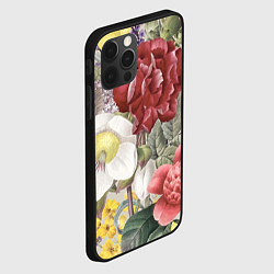 Чехол для iPhone 12 Pro Max Цветы Красочный Садовый Букет, цвет: 3D-черный — фото 2