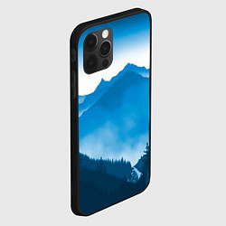 Чехол для iPhone 12 Pro Max Горы Лес, цвет: 3D-черный — фото 2