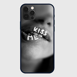 Чехол для iPhone 12 Pro Max Kiss- me, цвет: 3D-черный