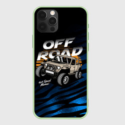 Чехол для iPhone 12 Pro Max OFF - ROAD Внедорожник, цвет: 3D-салатовый