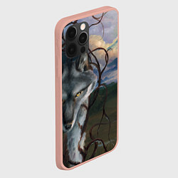 Чехол для iPhone 12 Pro Max IN COLD wolf without logo, цвет: 3D-светло-розовый — фото 2