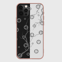 Чехол для iPhone 12 Pro Max RUSSIA - ГЕРБ - Молнии, цвет: 3D-светло-розовый