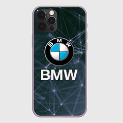 Чехол для iPhone 12 Pro Max БМВ - BMW Абстракция, цвет: 3D-серый