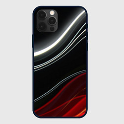 Чехол для iPhone 12 Pro Max Спорт - линии, цвет: 3D-черный
