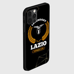 Чехол для iPhone 12 Pro Max Лого Lazio и надпись Legendary Football Club на те, цвет: 3D-черный — фото 2