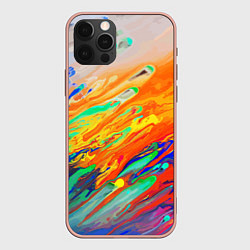 Чехол для iPhone 12 Pro Max Буйство красок Лето Riot of colors Summer, цвет: 3D-светло-розовый