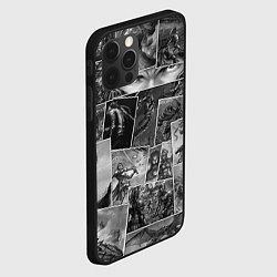 Чехол для iPhone 12 Pro Max Тёмные души комикс, цвет: 3D-черный — фото 2