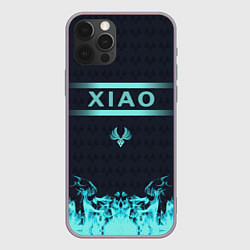 Чехол для iPhone 12 Pro Max Сяо Xiao Elements Genshin Impact, цвет: 3D-серый