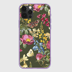 Чехол iPhone 12 Pro Max Цветы Винтажные