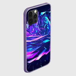 Чехол для iPhone 12 Pro Max Абстрактная неоновая композиция Abstract neon comp, цвет: 3D-серый — фото 2