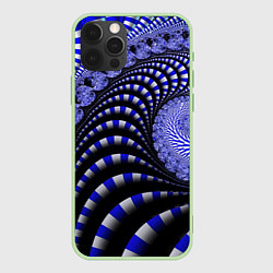 Чехол для iPhone 12 Pro Max Неоновая спираль Абстракция Neon Spiral Abstractio, цвет: 3D-салатовый