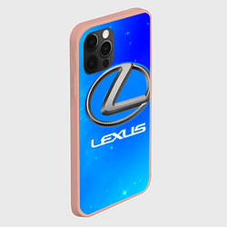 Чехол для iPhone 12 Pro Max ЛЕКСУС - Космос, цвет: 3D-светло-розовый — фото 2