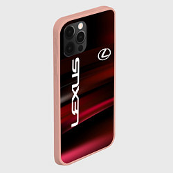 Чехол для iPhone 12 Pro Max Lexus - абстракция, цвет: 3D-светло-розовый — фото 2